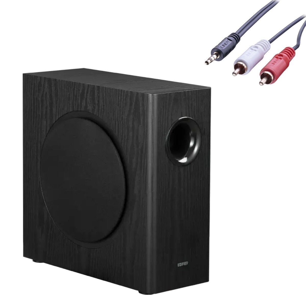 8" Slim Active Subwoofer For Q Acoustics E60 & E120 Ceiling Speaker Systems Subwoofers Edifier Black
