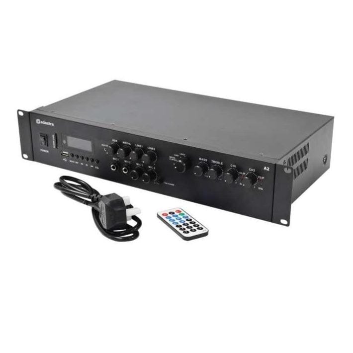 Adastra A2 2 x 200W Stereo Amplifier with FM Radio/Bluetooth & Media Player Amplifiers Adastra