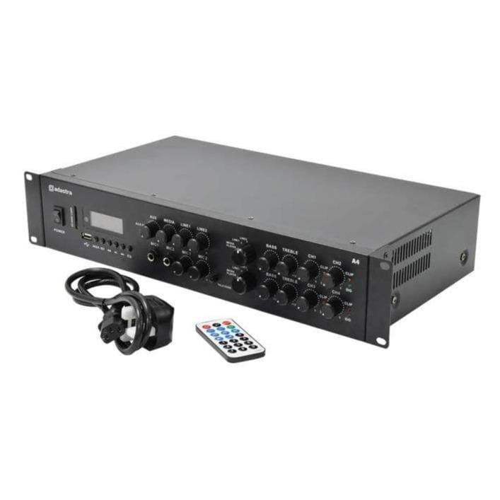 Adastra A4 4 x 200W Stereo Amplifier with FM Radio/Bluetooth & Media Player Amplifiers Adastra