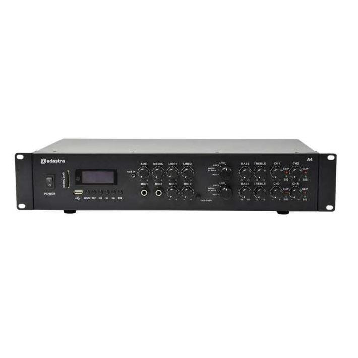 Adastra A4 4 x 200W Stereo Amplifier with FM Radio/Bluetooth & Media Player Amplifiers Adastra