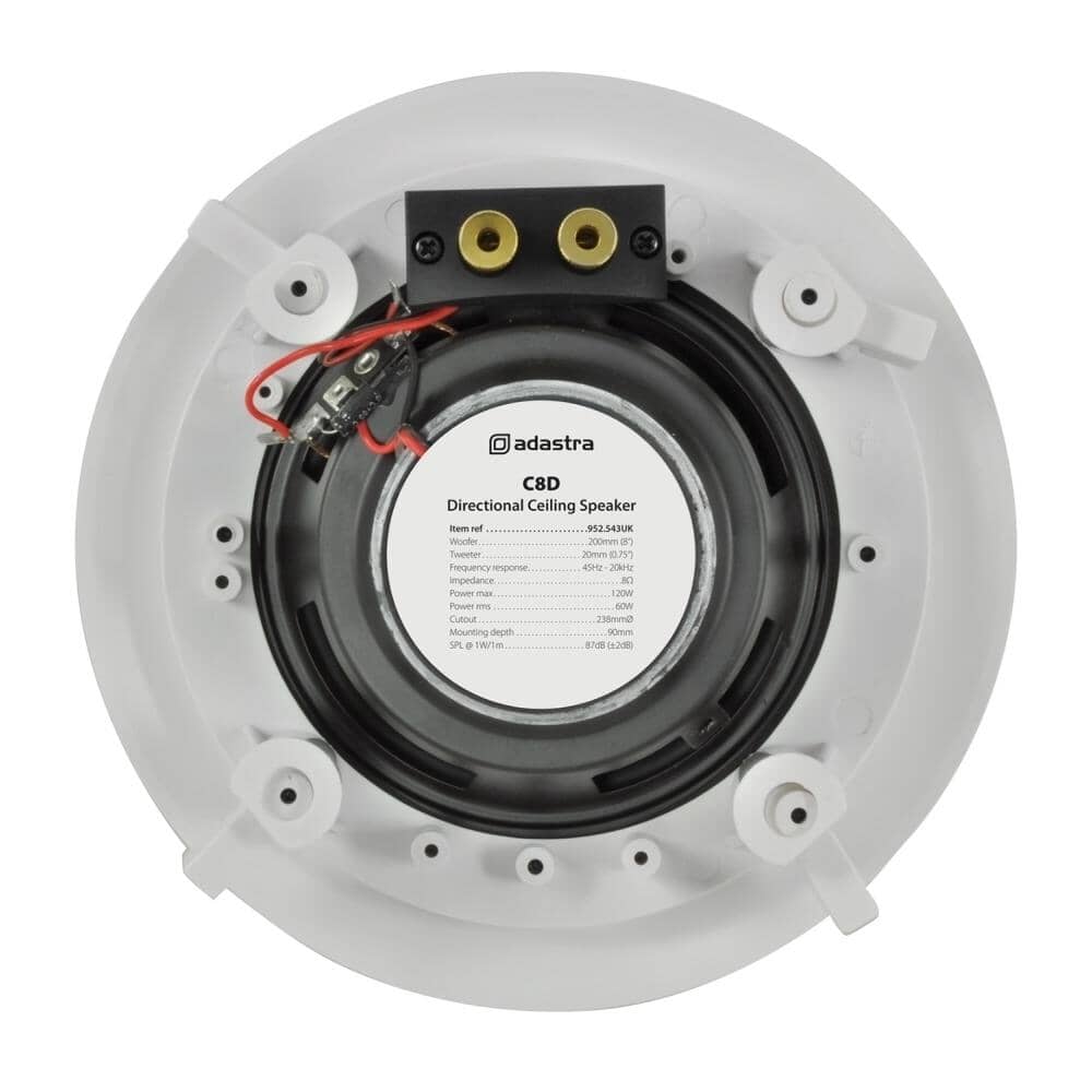 Adastra C8D 8" Ceiling Speaker With Directional Tweeter In Ceiling Speakers Adastra