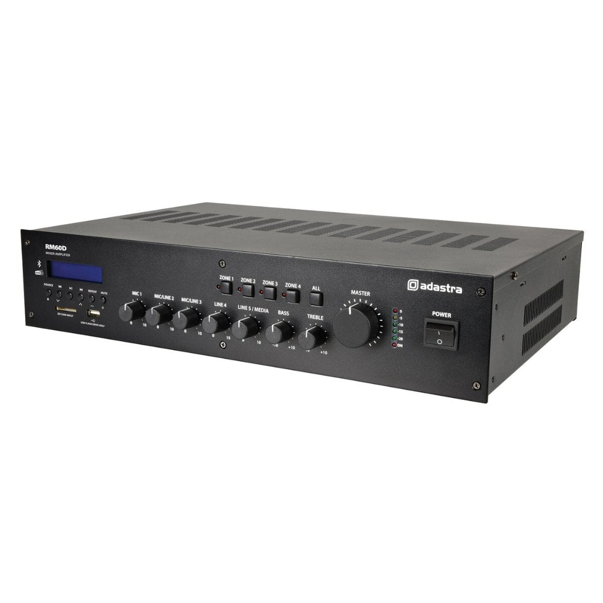 Adastra RMD Series 100V 4 Zone Mixer Amplifier with DAB+, BT, USB/SD 100V Amplifiers Adastra