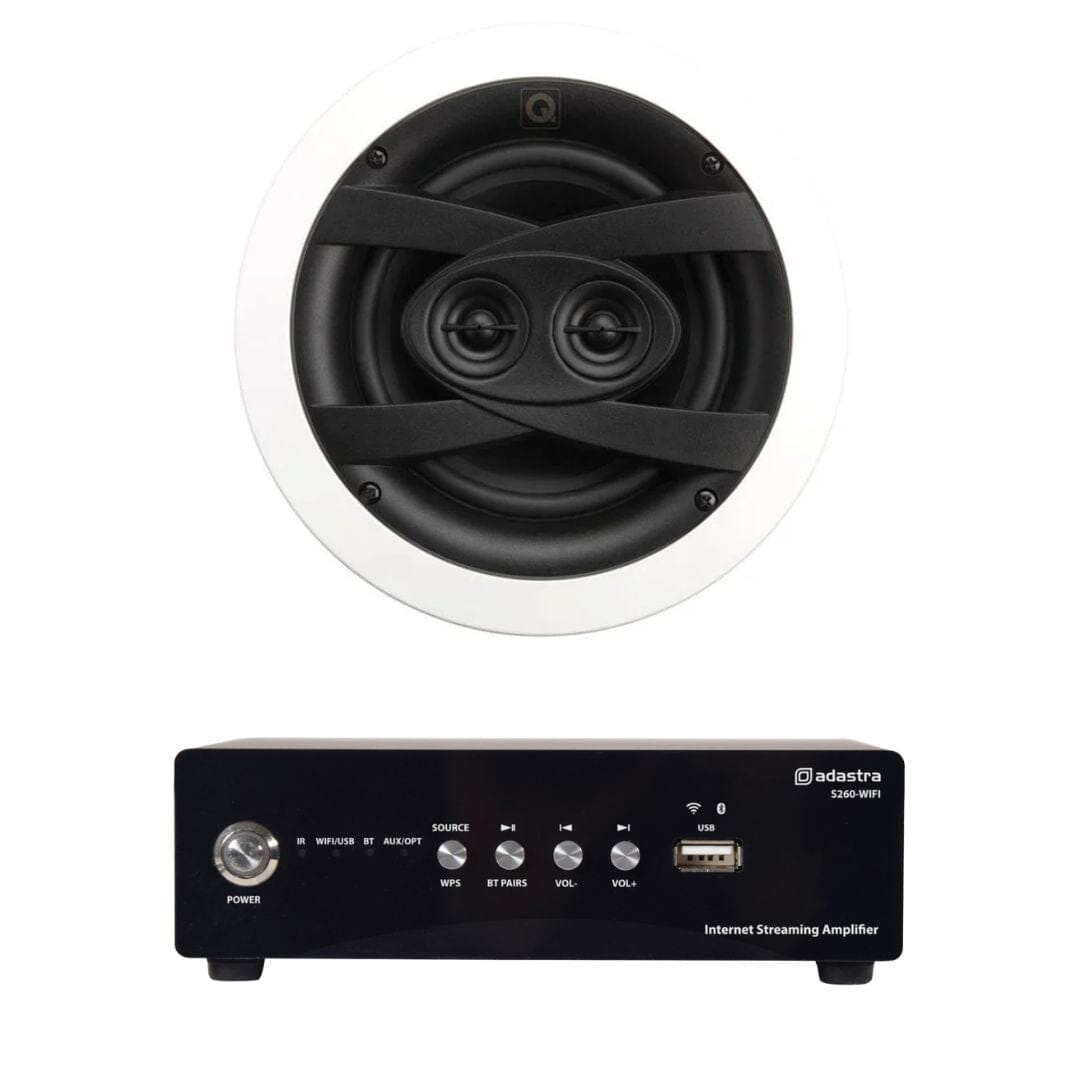 Adastra S260 Wi-Fi & Bluetooth 6.5" Bathroom Ceiling Speaker System In Ceiling Speaker Systems Adastra