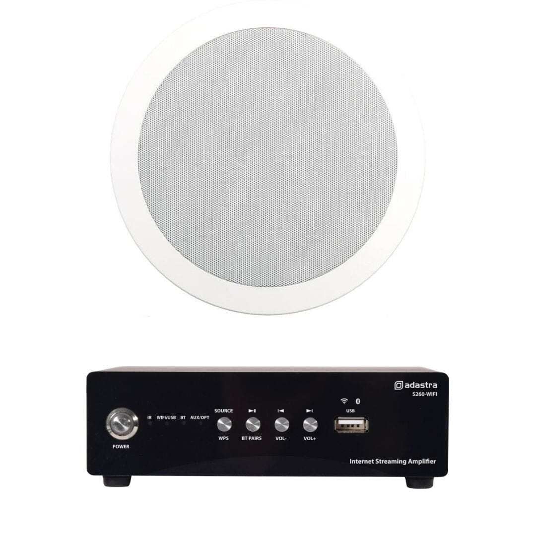 Adastra S260 Wi-Fi & Bluetooth 6.5" Bathroom Ceiling Speaker System In Ceiling Speaker Systems Adastra