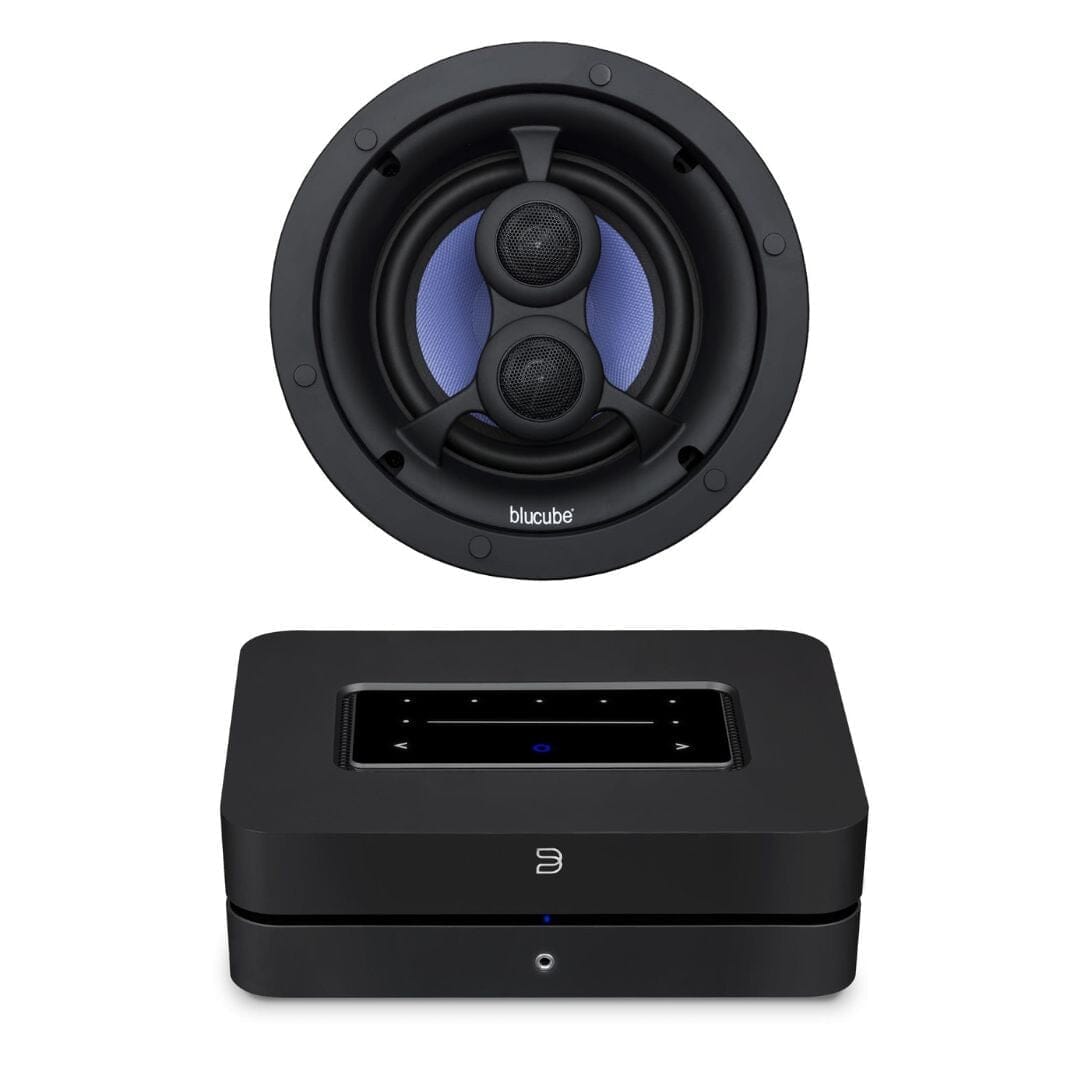 Bluesound Powernode + Blucube BCK65-SS 6.5" Stereo Ceiling Speaker In Ceiling Speaker Systems Bluesound
