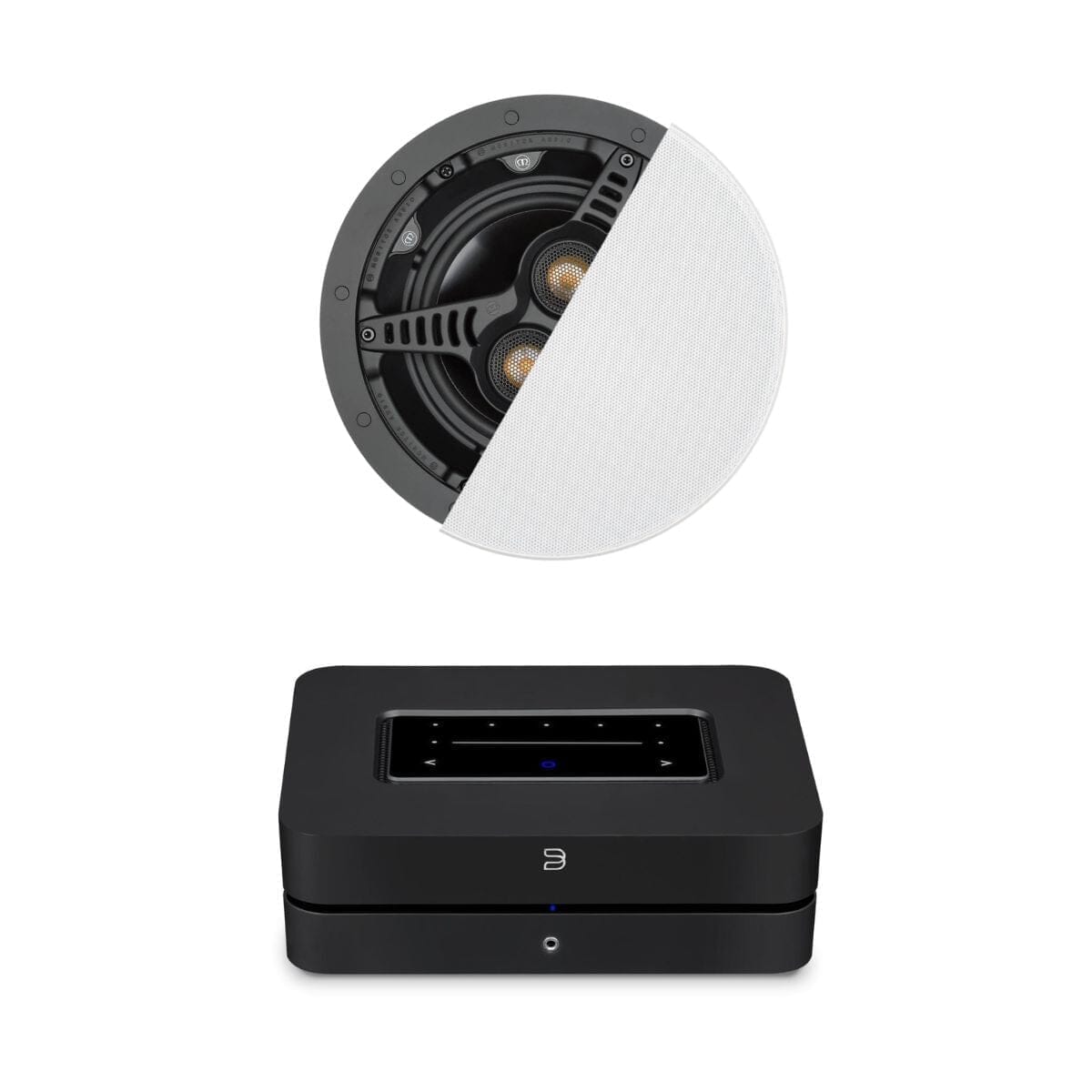 Bluesound Powernode + Monitor Audio C165-T2 6.5" Stereo Ceiling Speaker In Ceiling Speaker Systems Bluesound / Monitor Audio