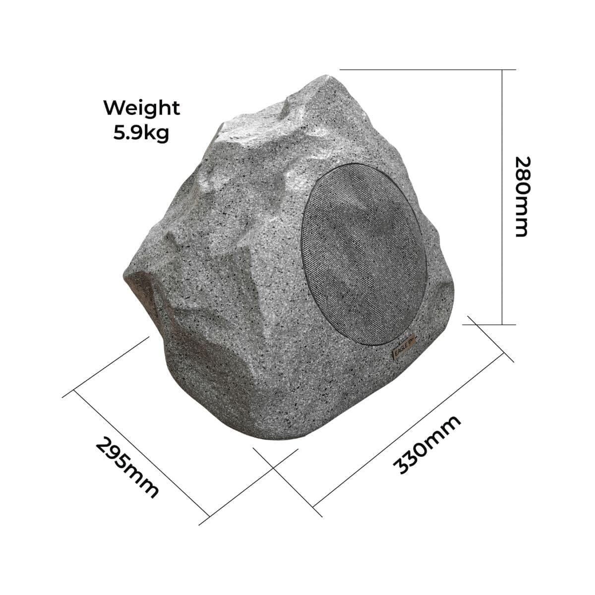 Eagle 6.5" Outdoor Rock Speaker (Each) Outdoor Speakers Eagle