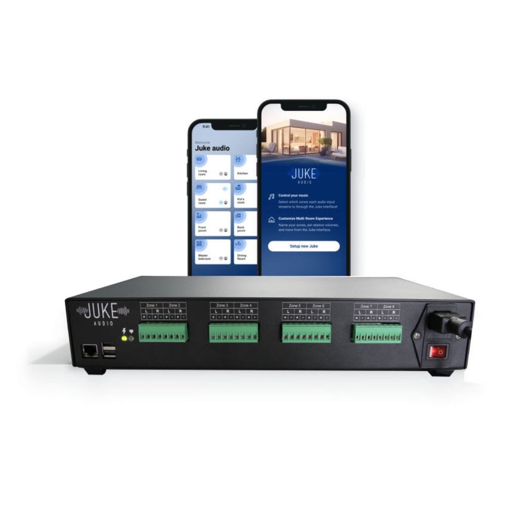 Juke Audio 6-8 Zone Amplifier with W-Fi, Airplay 2 & Bluetooth Amplifiers Juke Audio