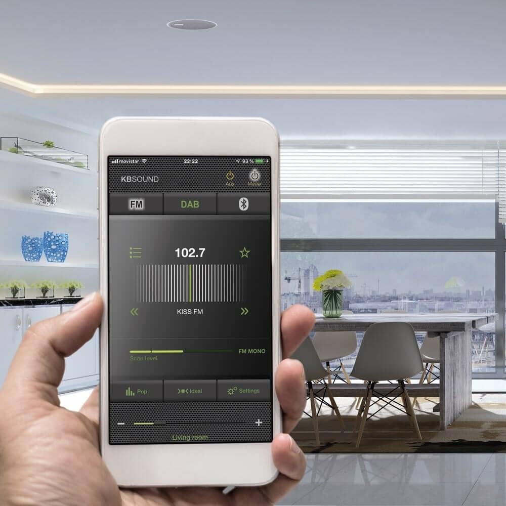 KB Sound Star FM or DAB+ Radio Ceiling Speaker System with Bluetooth & App Control (2.5" - 5") In Ceiling Speaker Systems KB Sound