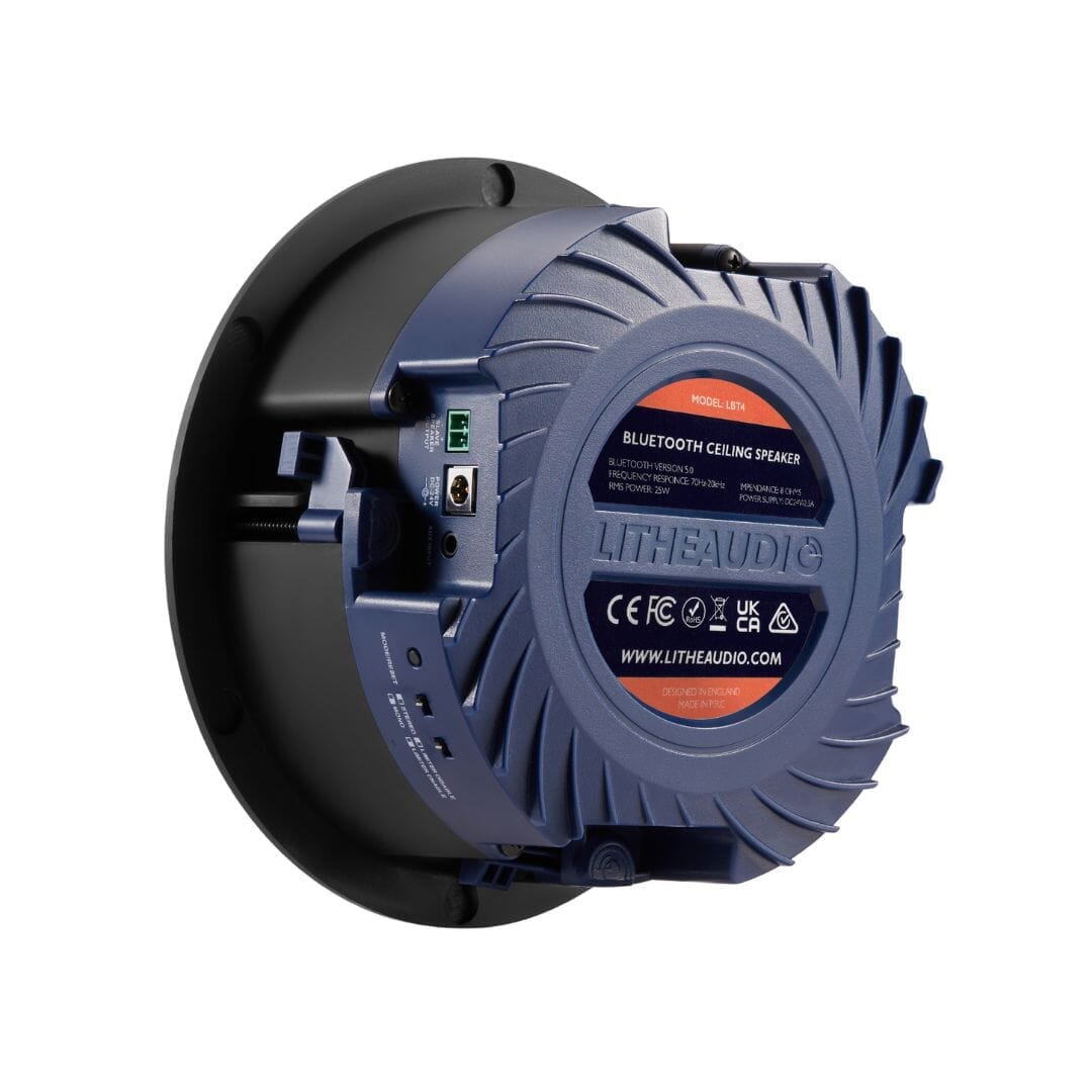 Lithe Audio 4” Active Bluetooth Ceiling Speakers In Ceiling Speaker Systems Lithe Audio