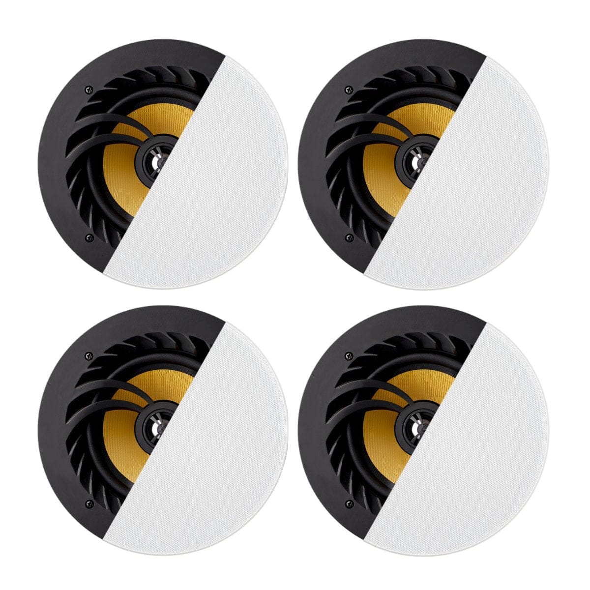 Lithe Audio 4 x Bluetooth Ceiling Speakers (2 Master & 2 Passive) In Ceiling Speaker Systems Lithe Audio