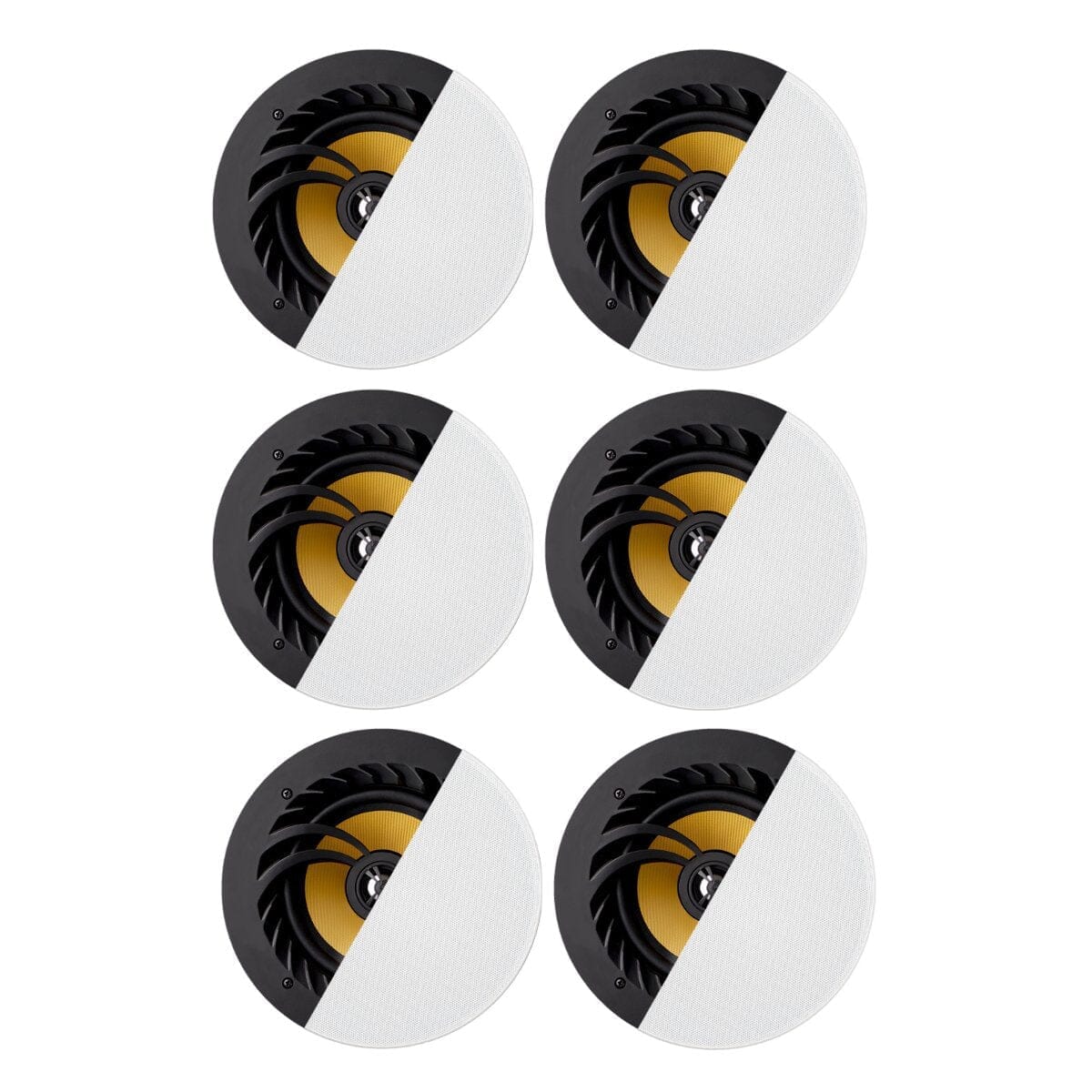 Lithe Audio 6 x Bluetooth Ceiling Speakers (3 Master & 3 Passive) In Ceiling Speaker Systems Lithe Audio