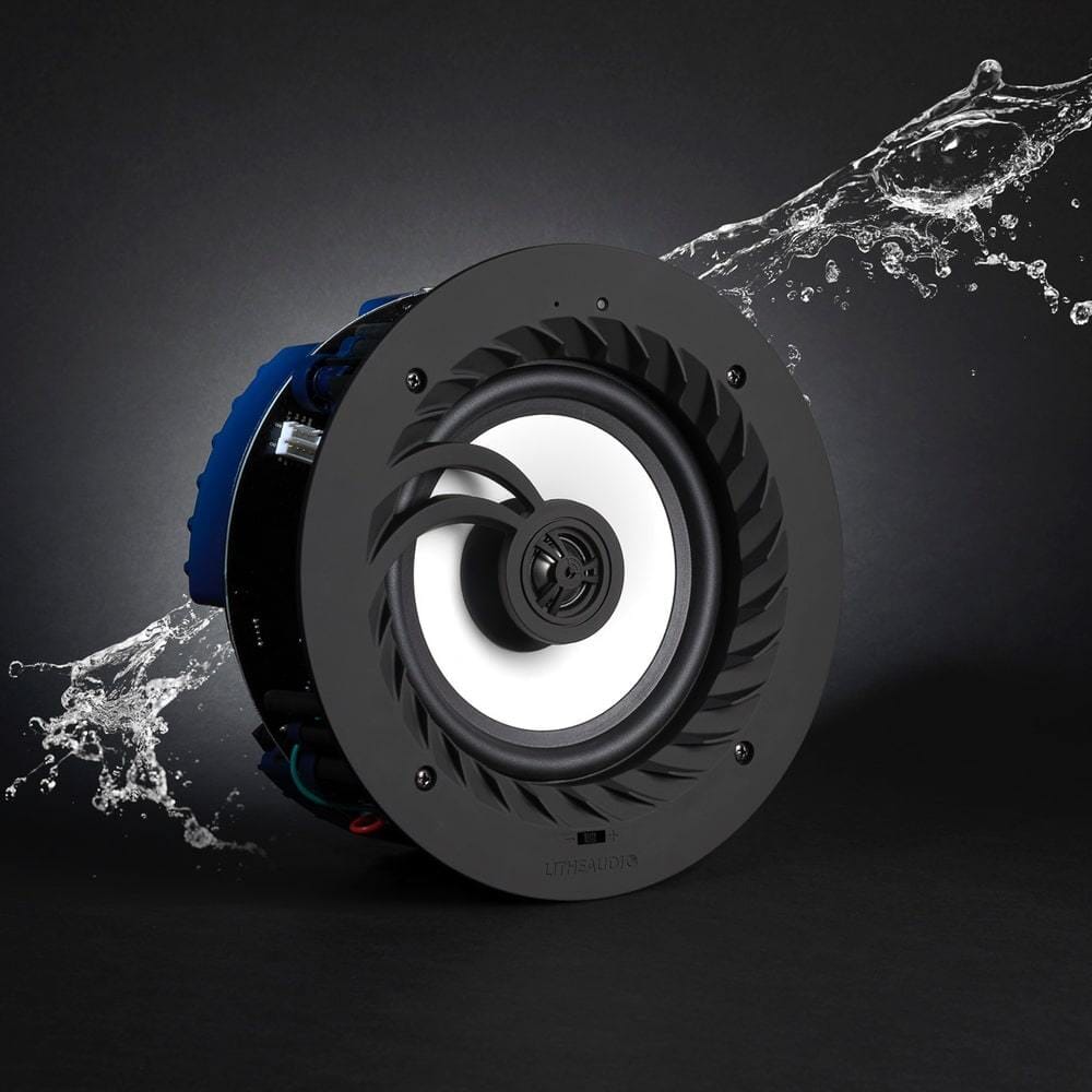 Lithe Audio 6.5" IP44 Bathroom Bluetooth Ceiling Speaker In Ceiling Speaker Systems Lithe Audio