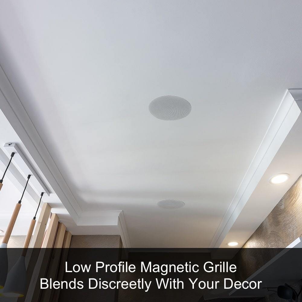 Lithe Audio 6.5" Wi-Fi Ceiling Speaker with Airplay 2 & Bluetooth In Ceiling Speaker Systems Lithe Audio