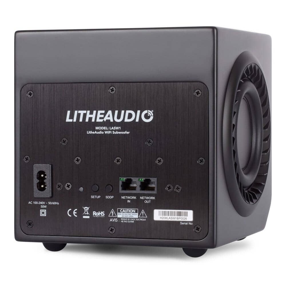 Lithe Audio 6.5" Wi-Fi Ceiling Speakers & Subwoofer Bundle In Ceiling Speaker Systems Lithe Audio