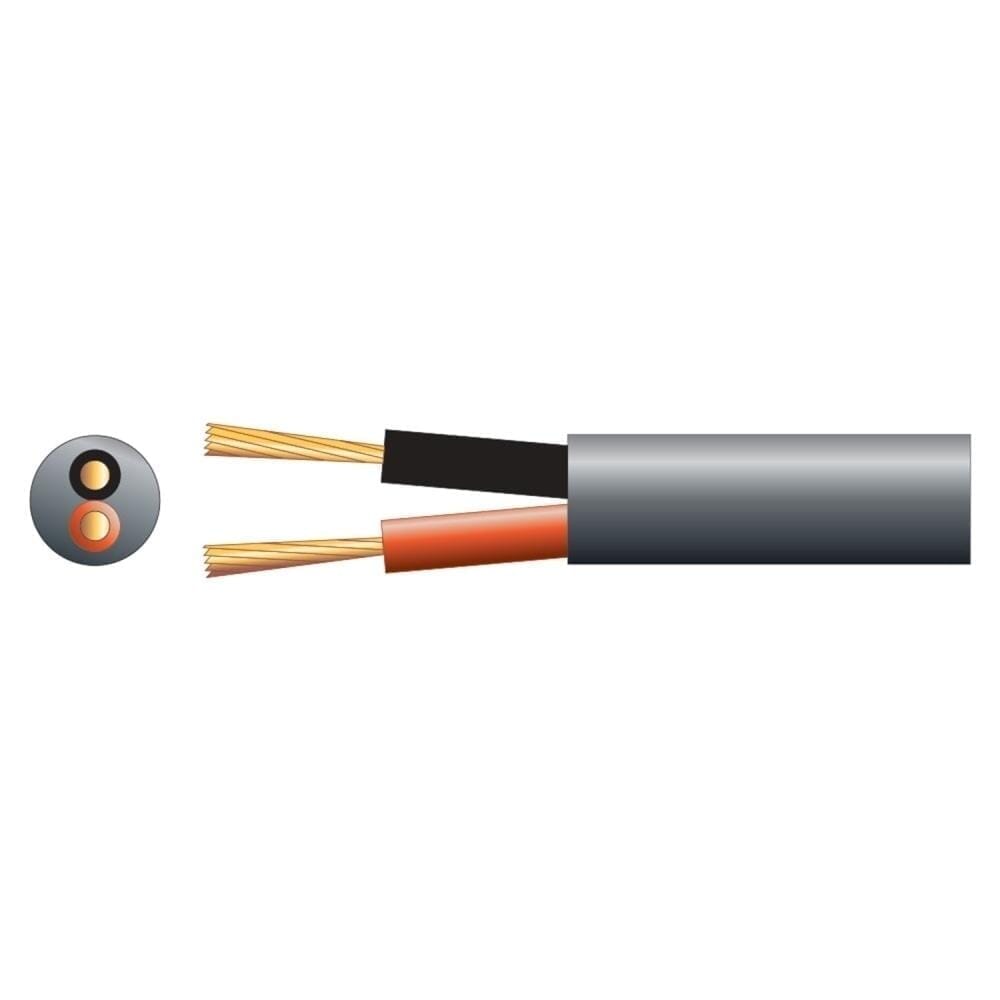 Mercury 100V 2 Core Speaker Cable - 2 x 2.01mm - 100m Cables Mercury