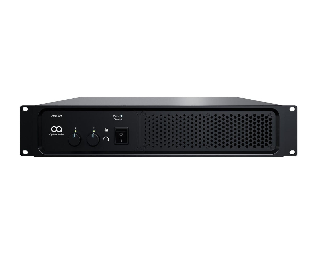 Optimal Audio Amp 100 2 x 350W Performance Power Amplifier Amplifiers Optimal Audio