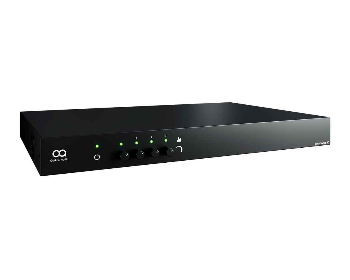 Optimal Audio SmartAmp 30 4 x 250W Amplifier with Integral DSP 100V Amplifiers Optimal Audio