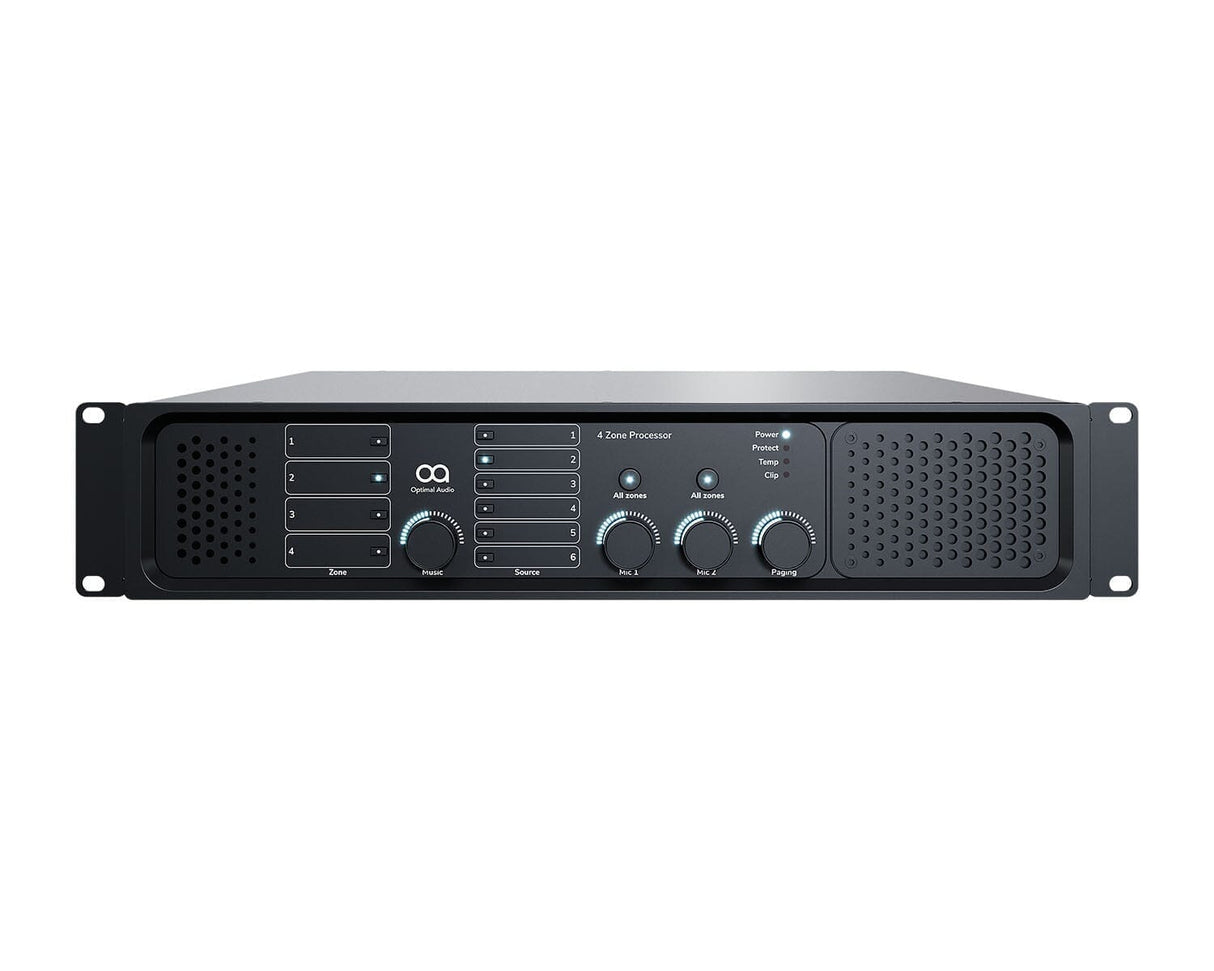 Optimal Audio Zone 4P Four Zone Amplifier & Audio Controller Amplifiers Optimal Audio