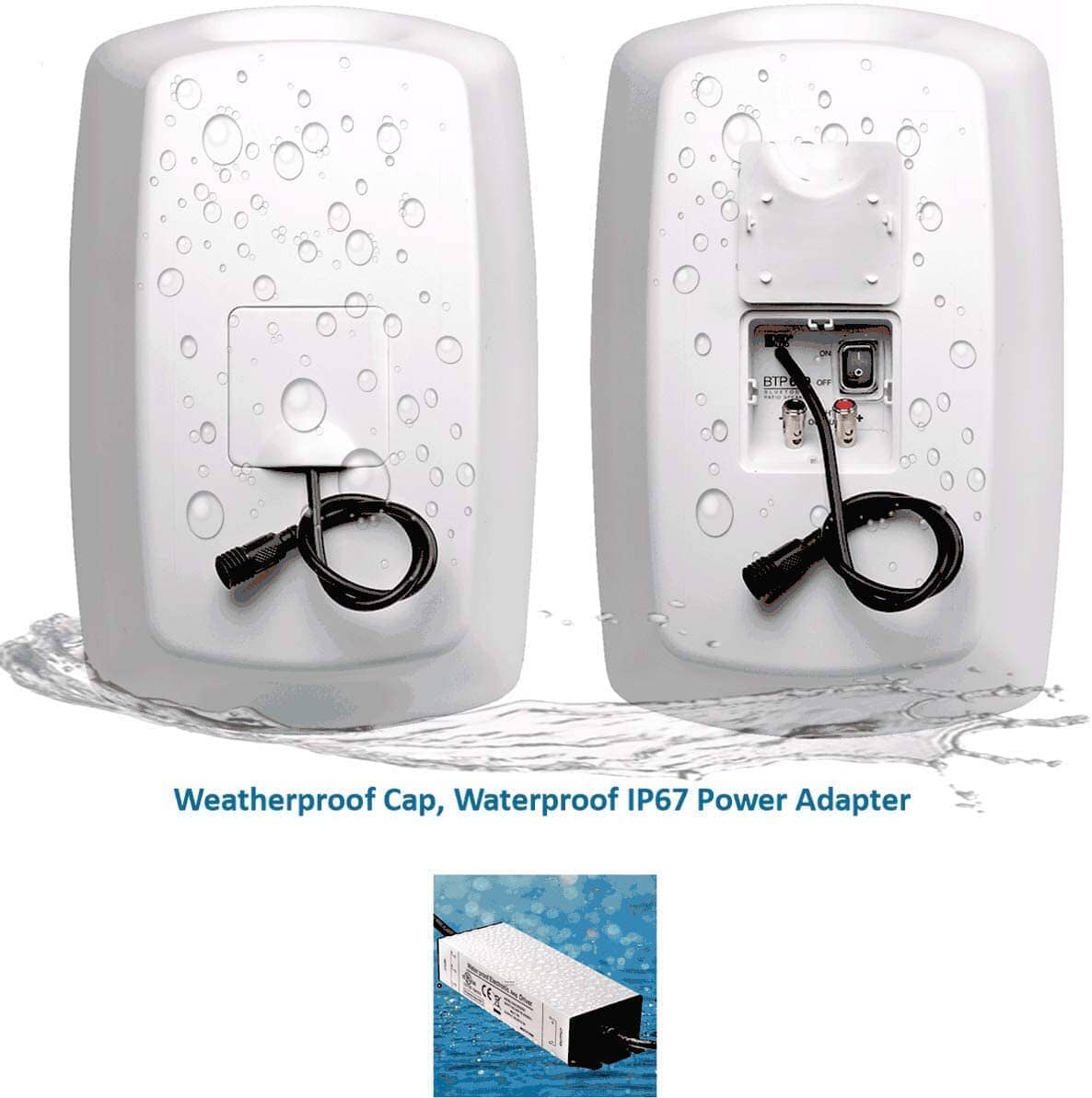 OSD Audio 5.25" Active Bluetooth Outdoor Speakers (Pair) Outdoor Speaker Systems OSD Audio