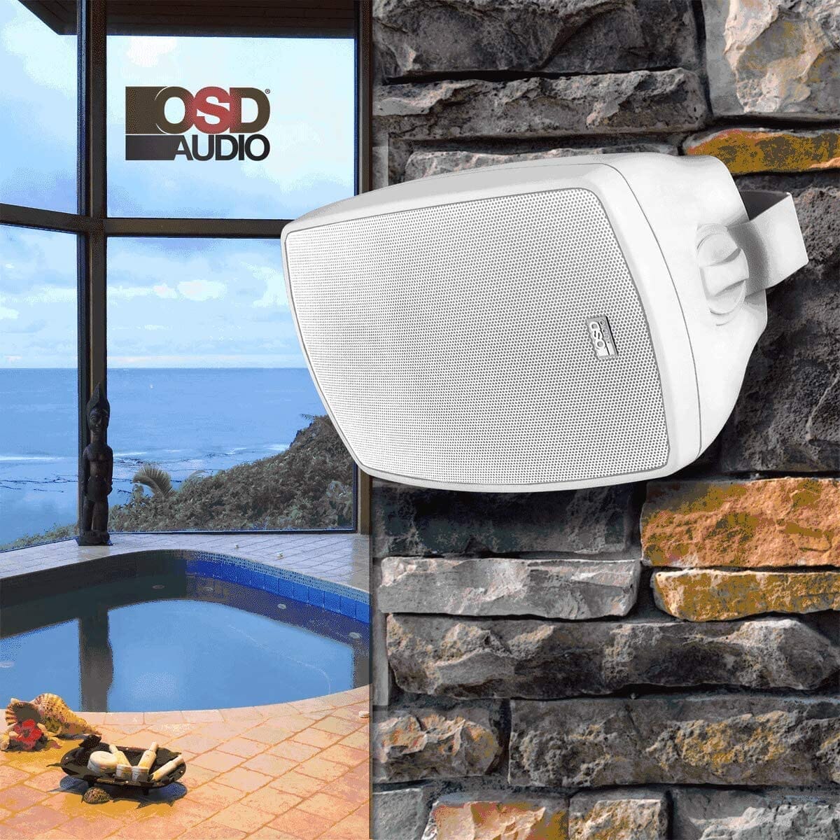 OSD Audio 5.25" Active Bluetooth Outdoor Speakers (Pair) Outdoor Speaker Systems OSD Audio