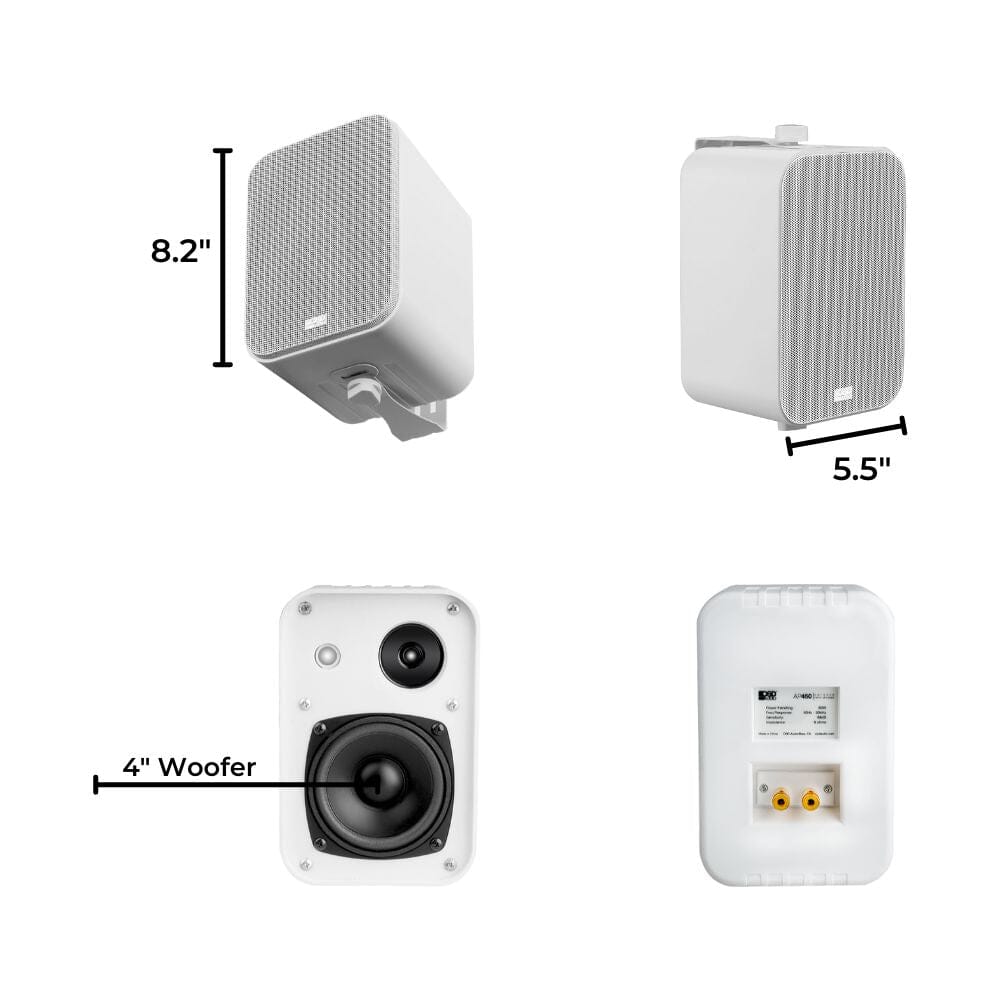 OSD Audio AP450 4" Outdoor Speakers (Pair) Outdoor Speakers OSD Audio