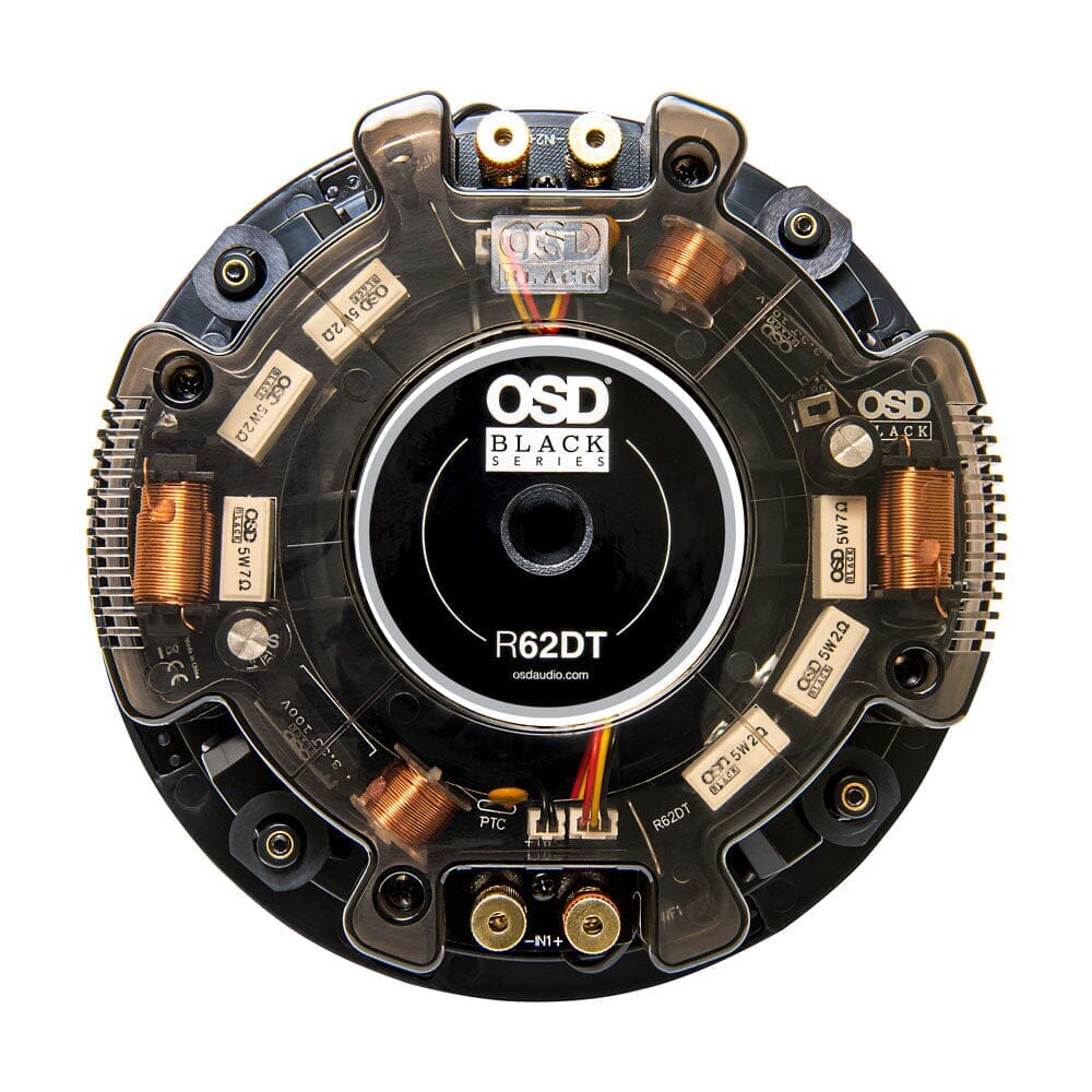 OSD Audio Black Series R62DT 6.5" Reference Stereo Ceiling Speaker (Each) In Ceiling Speakers OSD Audio