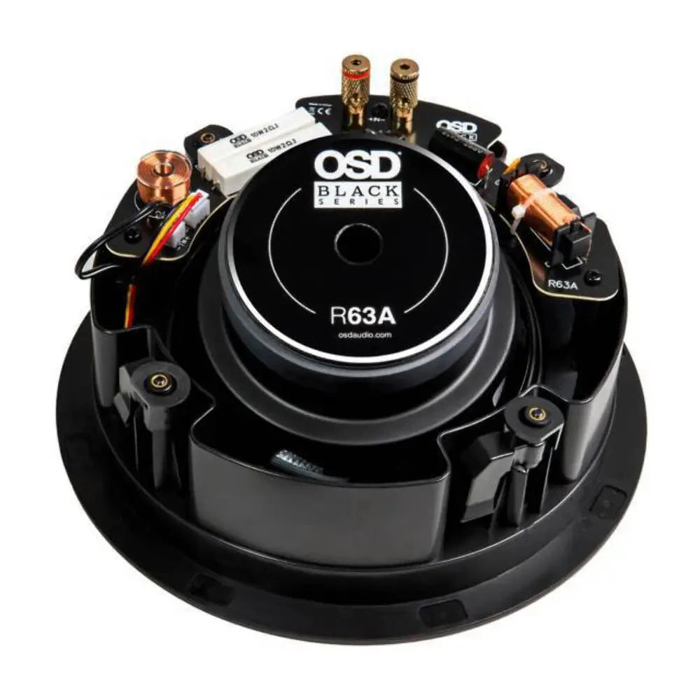 OSD Audio Black Series R63A 6.5" Reference Angled Ceiling Speaker (Each) In Ceiling Speakers OSD Audio