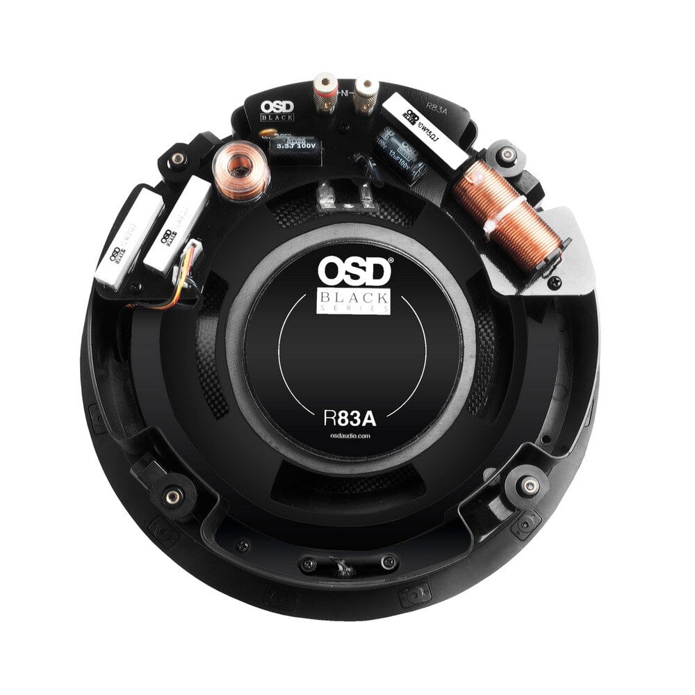 OSD Audio Black Series R83A 8" Reference Angled Ceiling Speaker (Each) In Ceiling Speakers OSD Audio