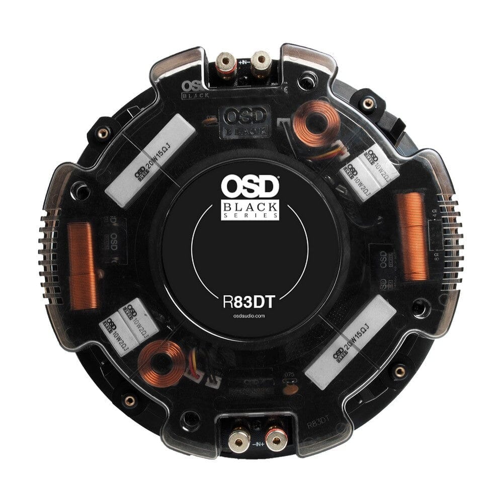 OSD Audio Black Series R83DT 8" Reference Stereo Ceiling Speaker (Each) In Ceiling Speakers OSD Audio