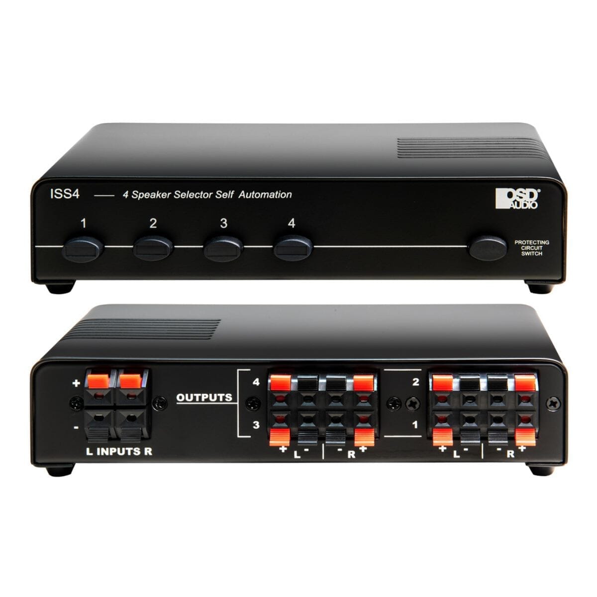 OSD Audio ISS4 4 Zone Speaker Selector Switch with Impedance Protection Accessories OSD Audio