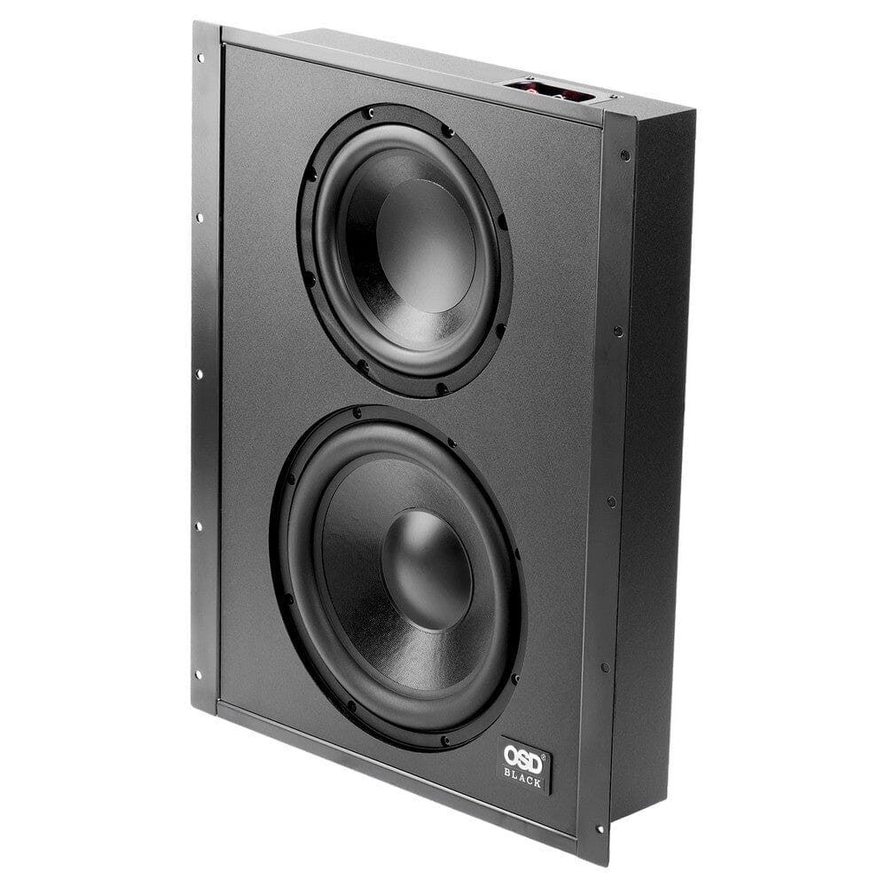 OSD Audio SMP200 + SC800D Black Series In Wall Subwoofer Package - 200W Subwoofers OSD Audio