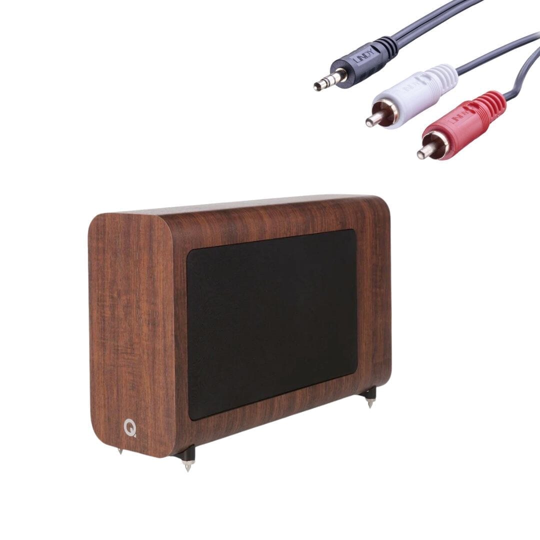 Q Acoustics E120 150W 8" Active Subwoofer Add-On Subwoofers Q Acoustics Walnut