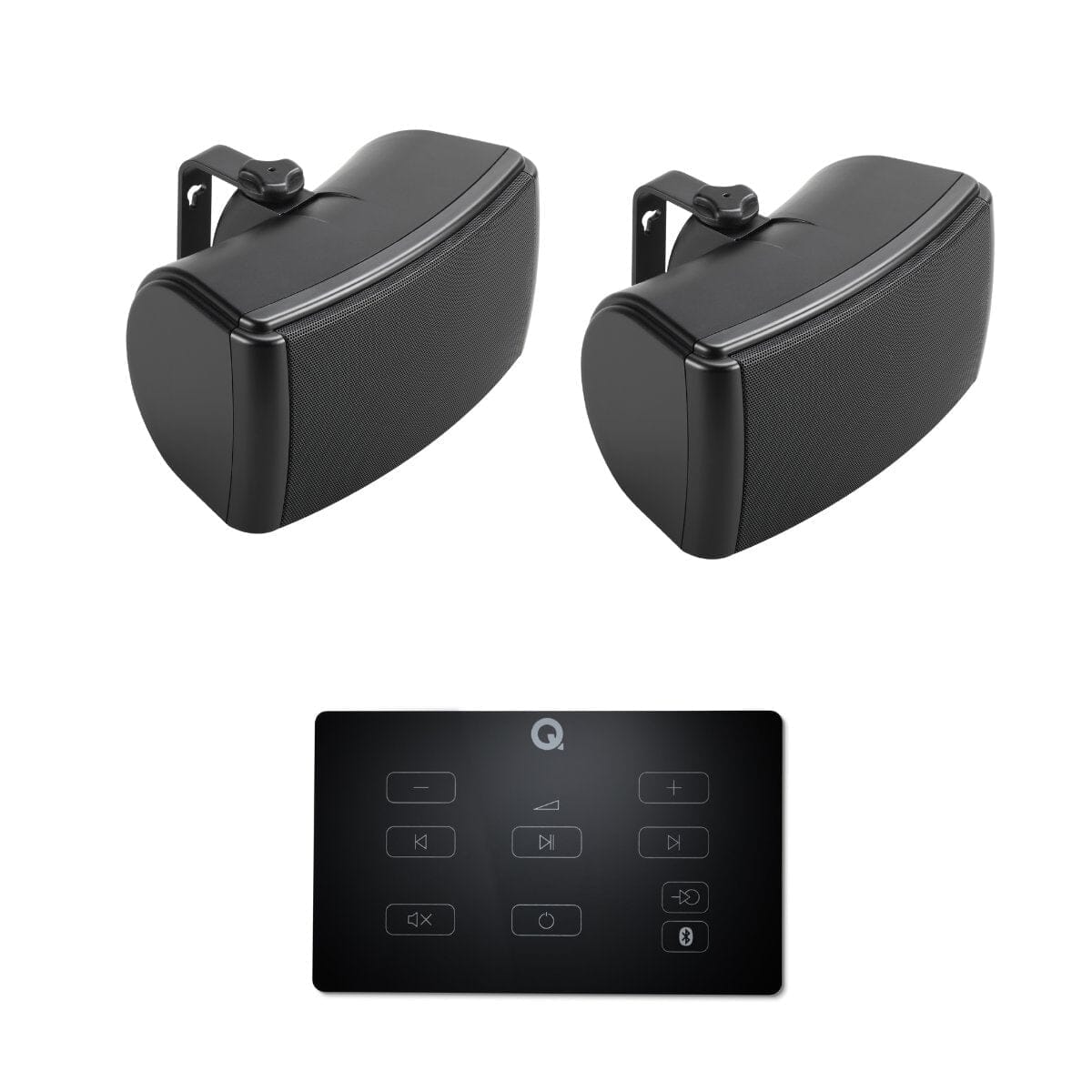 Q Acoustics E60 4.5" Bluetooth Outdoor Speaker System Outdoor Speaker Systems Q Acoustics Black One Pair Black