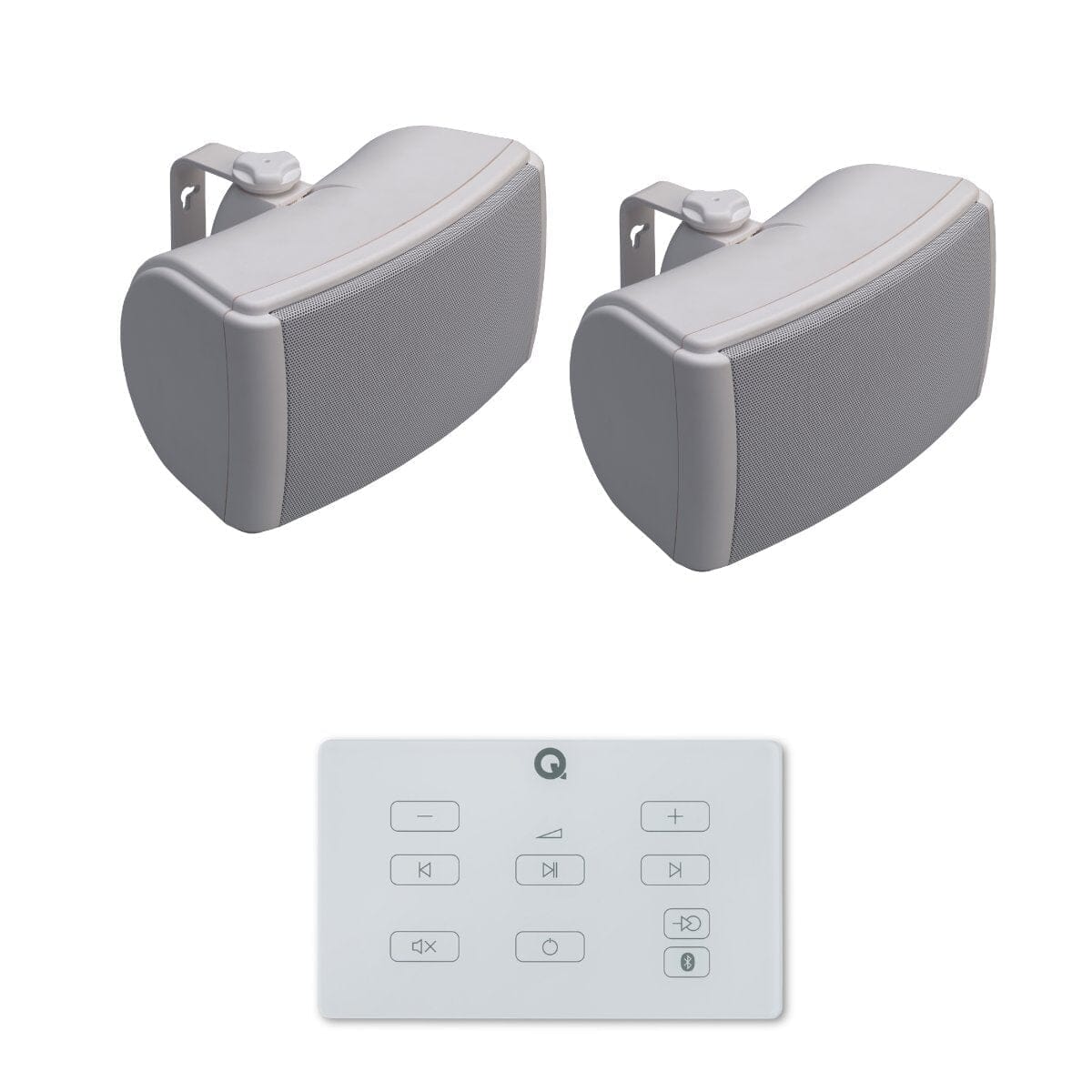 Q Acoustics E60 4.5" Bluetooth Outdoor Speaker System Outdoor Speaker Systems Q Acoustics White One Pair White