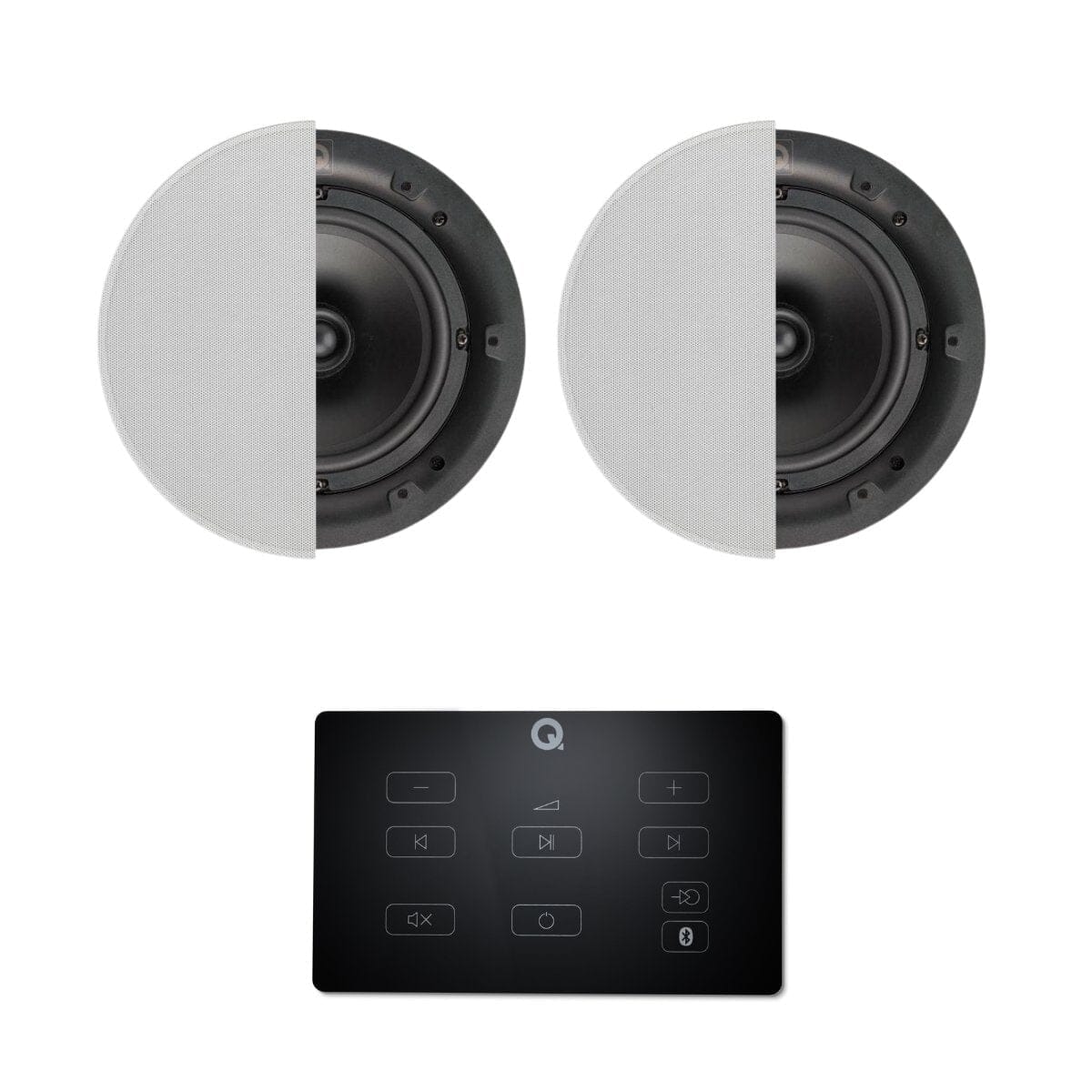 Q Acoustics E60 6.5" Bluetooth Ceiling Speaker System In Ceiling Speaker Systems Q Acoustics Black One Pair High Definition