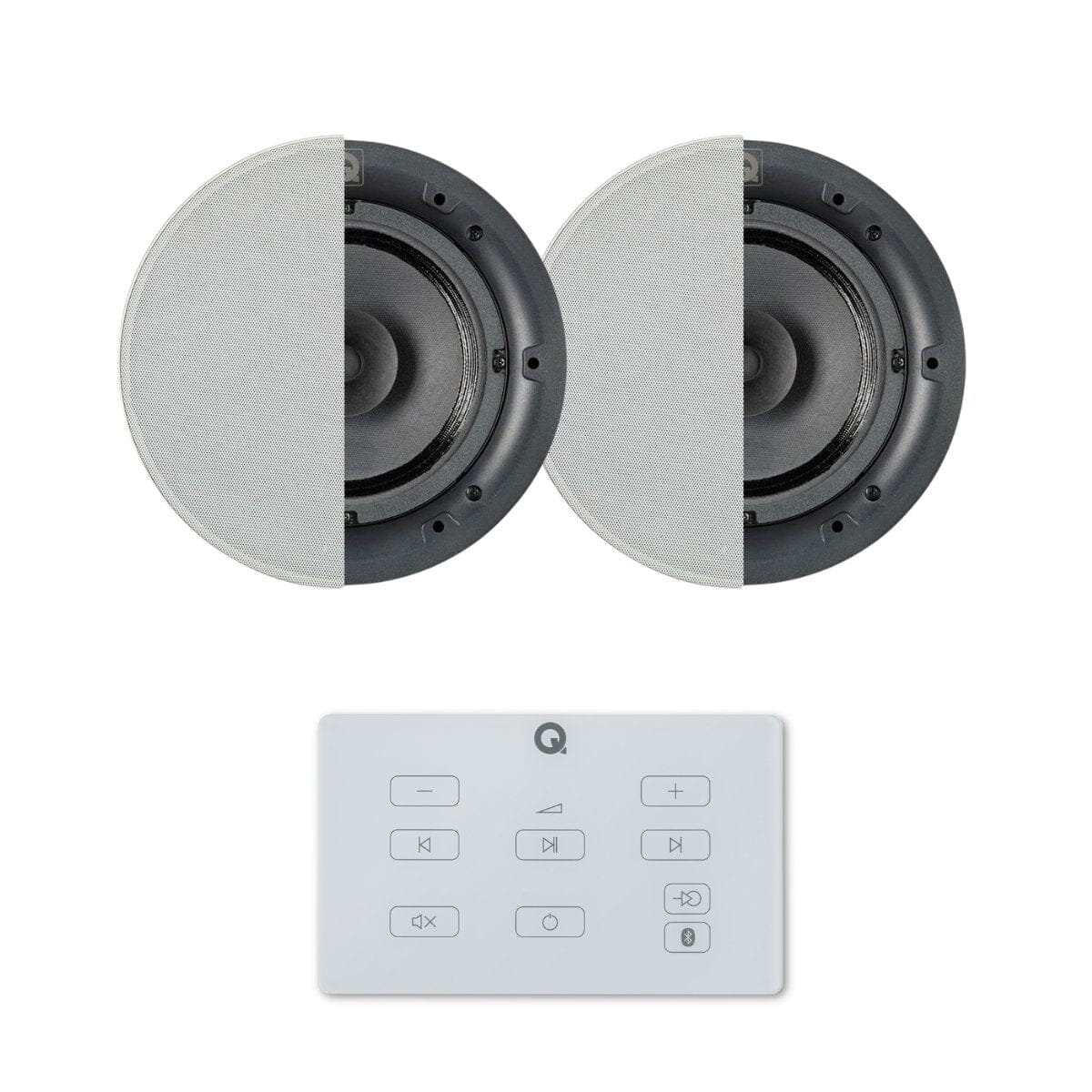 Q Acoustics E60 6.5" Bluetooth Ceiling Speaker System In Ceiling Speaker Systems Q Acoustics White One Pair Standard