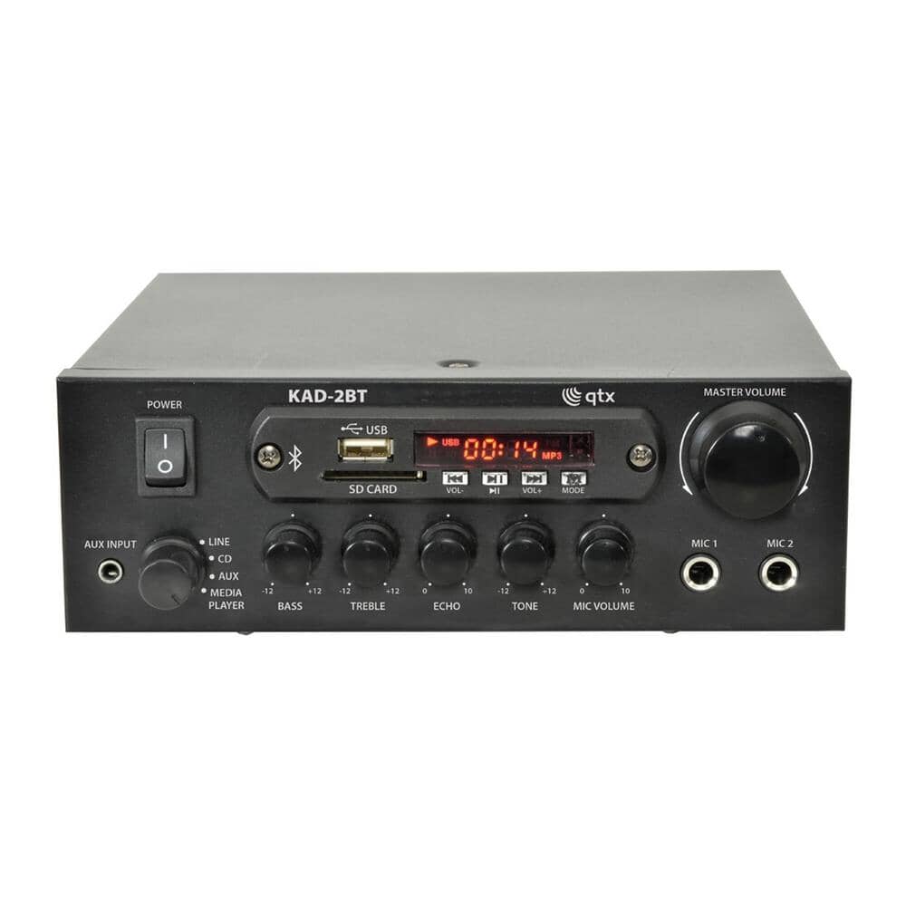 QTX KAD-2BT 4" Outdoor Speaker System with Bluetooth & FM Radio Outdoor Speaker Systems QTX