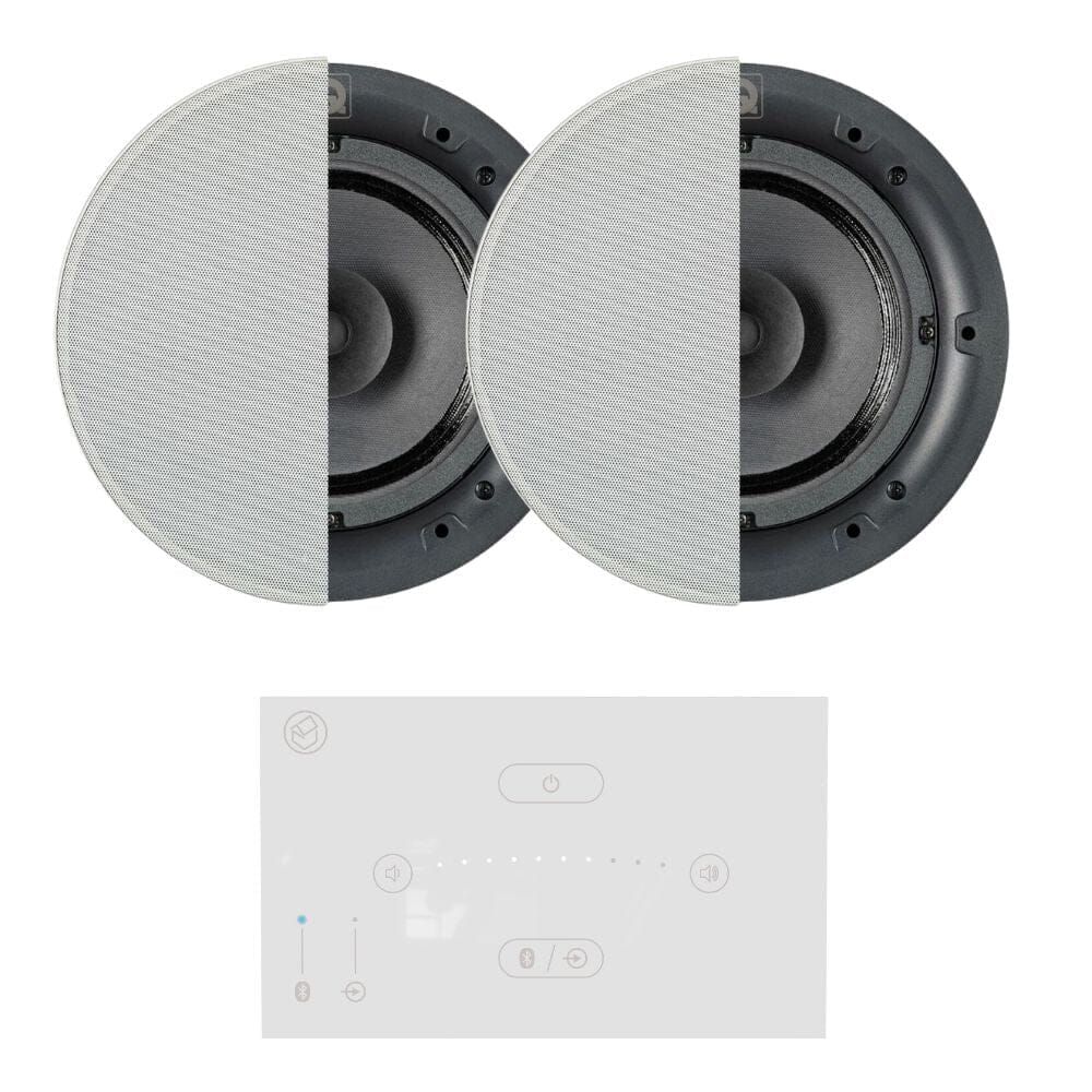 Systemline E50 6.5" Bluetooth Ceiling Speaker System - Gloss White In Ceiling Speaker Systems Systemline One Pair Standard