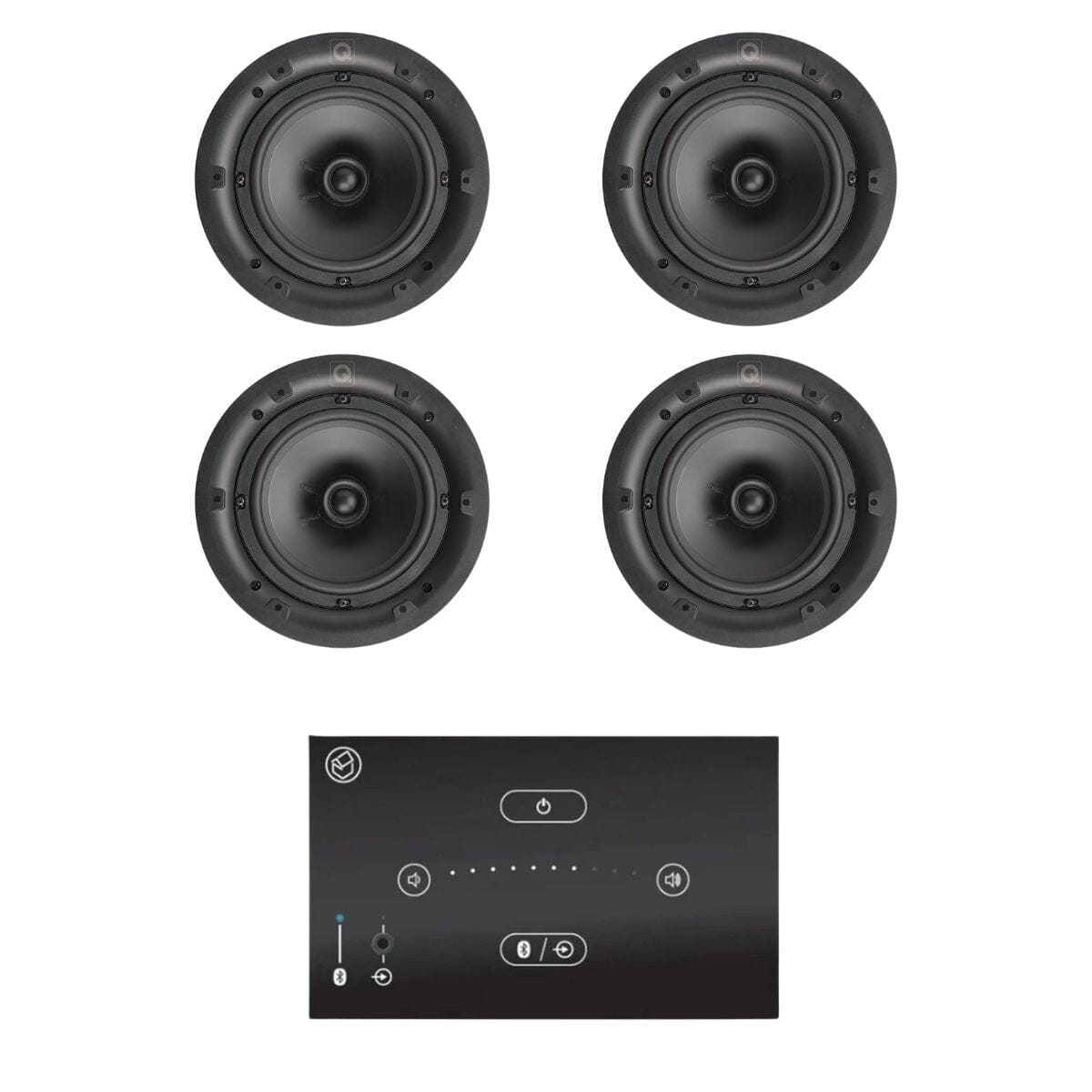 Systemline E50 6.5" Bluetooth Ceiling Speaker System In Ceiling Speaker Systems Systemline Two Pairs High Definition