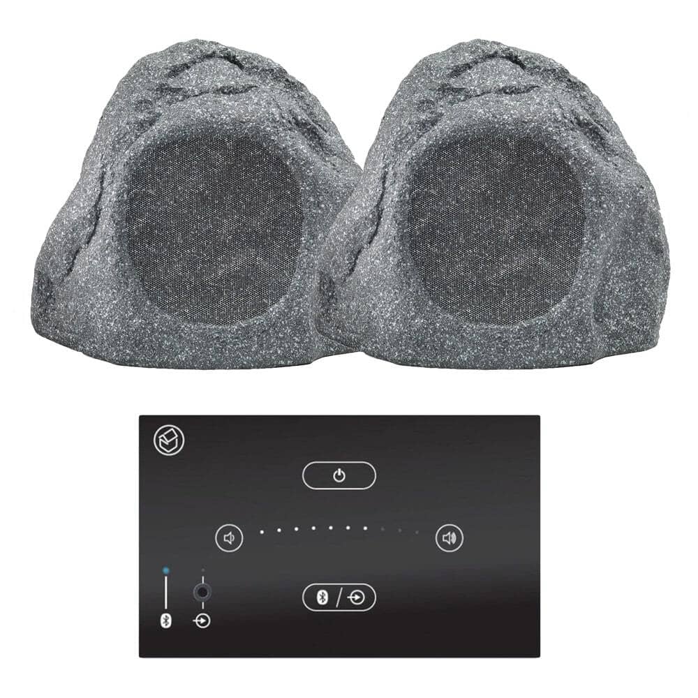 Systemline E50 Bluetooth Amplifier inc. QI65LW 6.5" Outdoor Rock Speakers In Ceiling Speaker Systems Systemline