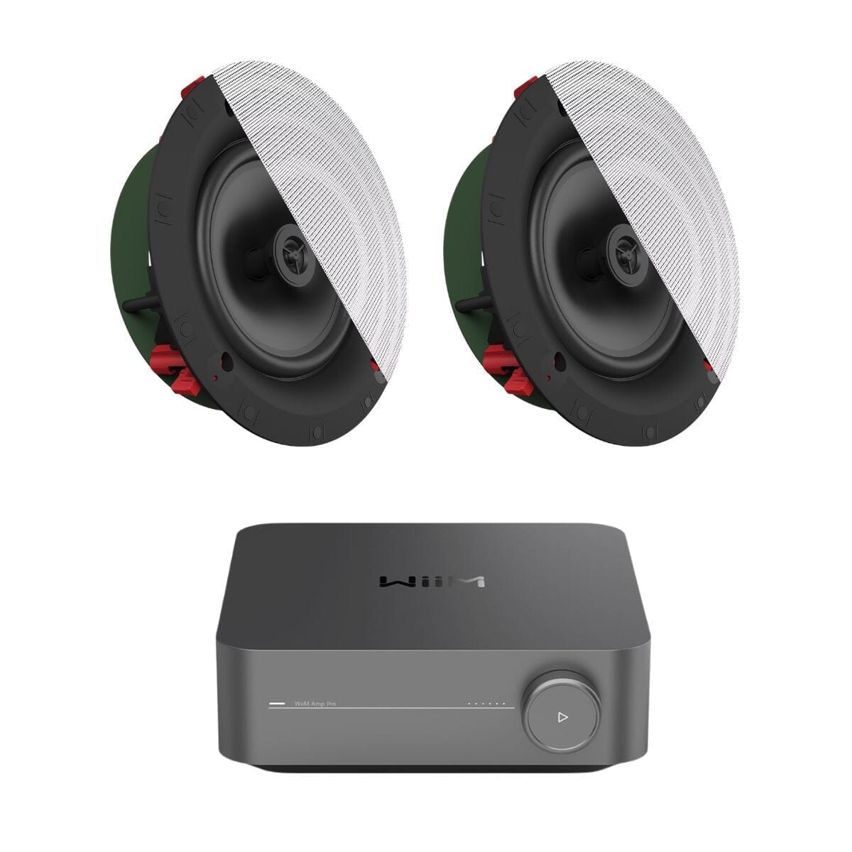 WiiM AMP Pro + Klipsch DS-180CDT 8" Ceiling Speakers In Ceiling Speaker Systems WiiM / Klipsch One Pair