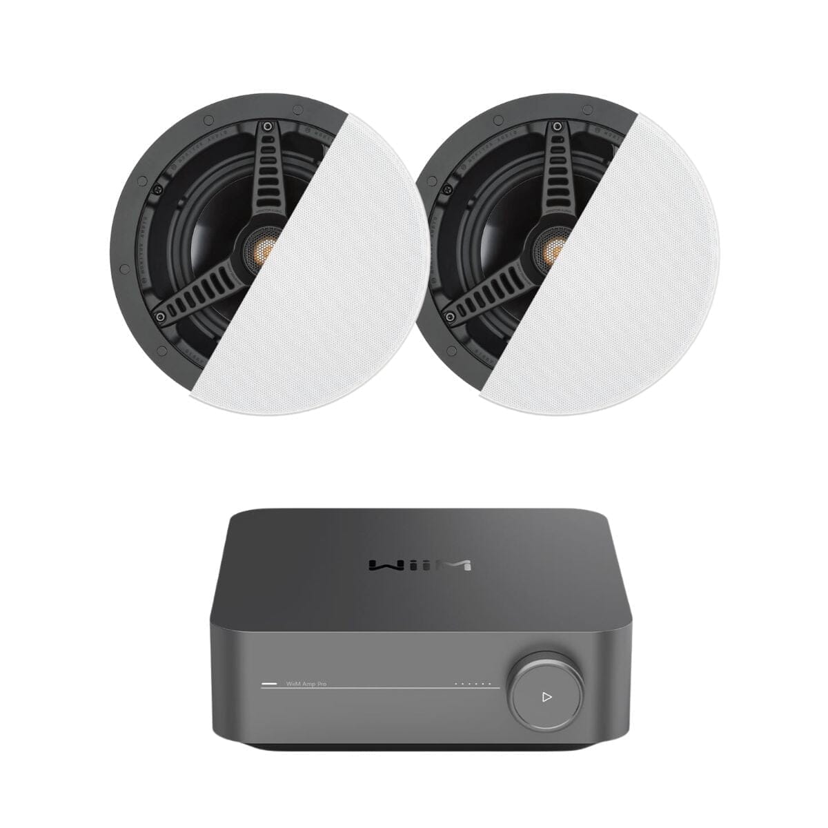 WiiM AMP Pro + Monitor Audio C165 6.5" Ceiling Speakers (Pair) In Ceiling Speaker Systems WiiM / Monitor Audio