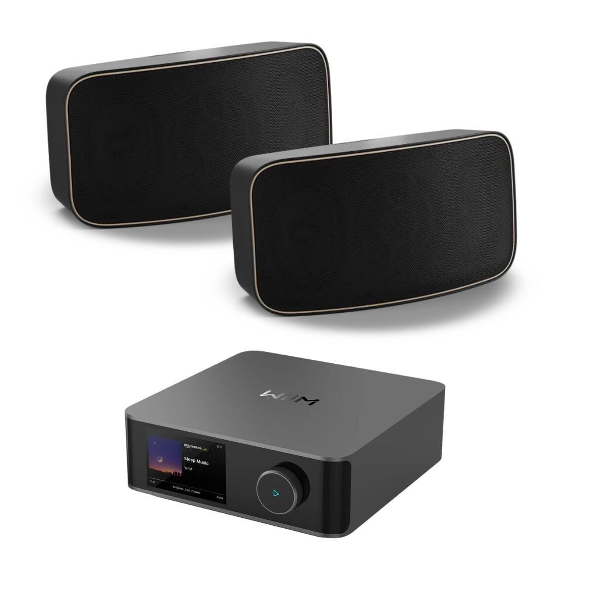 WiiM AMP Ultra Wi-Fi & Bluetooth Amplifier + DALI Gardian OW 6 6.5" Outdoor Speakers Outdoor Speaker Systems WiiM / DALI Black
