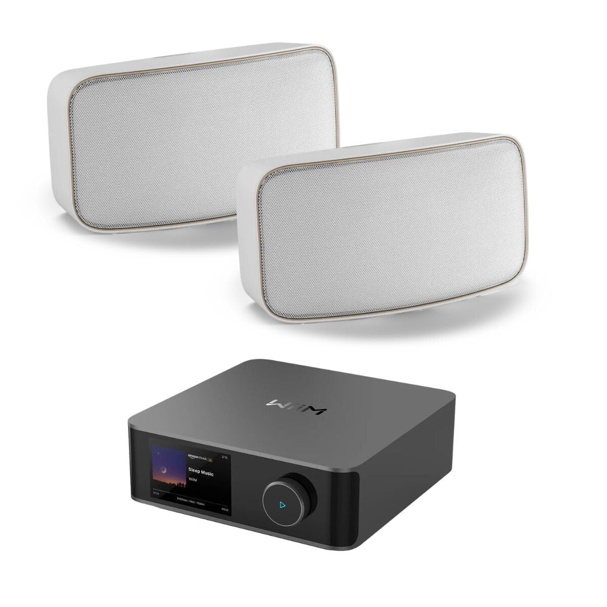 WiiM AMP Ultra Wi-Fi & Bluetooth Amplifier + DALI Gardian OW 6 6.5" Outdoor Speakers Outdoor Speaker Systems WiiM / DALI White