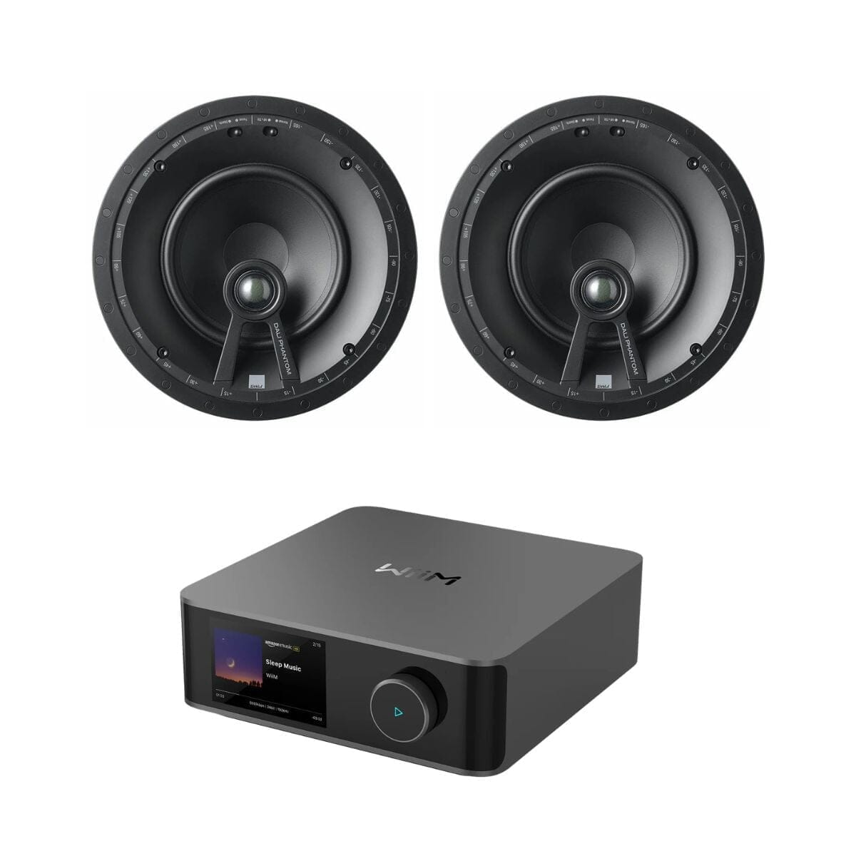 WiiM AMP Ultra Wi-Fi & Bluetooth Amplifier + DALI Phantom E-60 6.5" Ceiling Speakers In Ceiling Speaker Systems WiiM / DALI