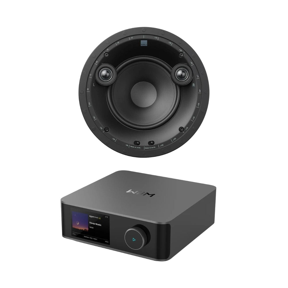 WiiM AMP Ultra Wi-Fi & Bluetooth Amplifier + DALI Phantom E-60 S 6.5" Stereo Ceiling Speaker In Ceiling Speaker Systems WiiM / DALI