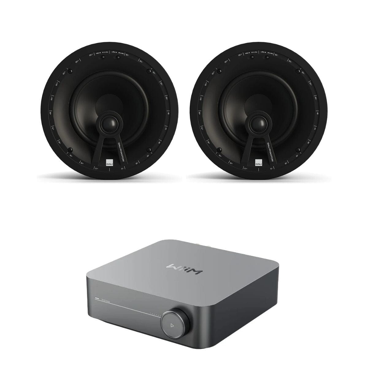 WiiM AMP Wi-Fi & Bluetooth Amplifier + DALI Phantom E-60 WR 6.5" Ceiling Speakers In Ceiling Speaker Systems WiiM / DALI