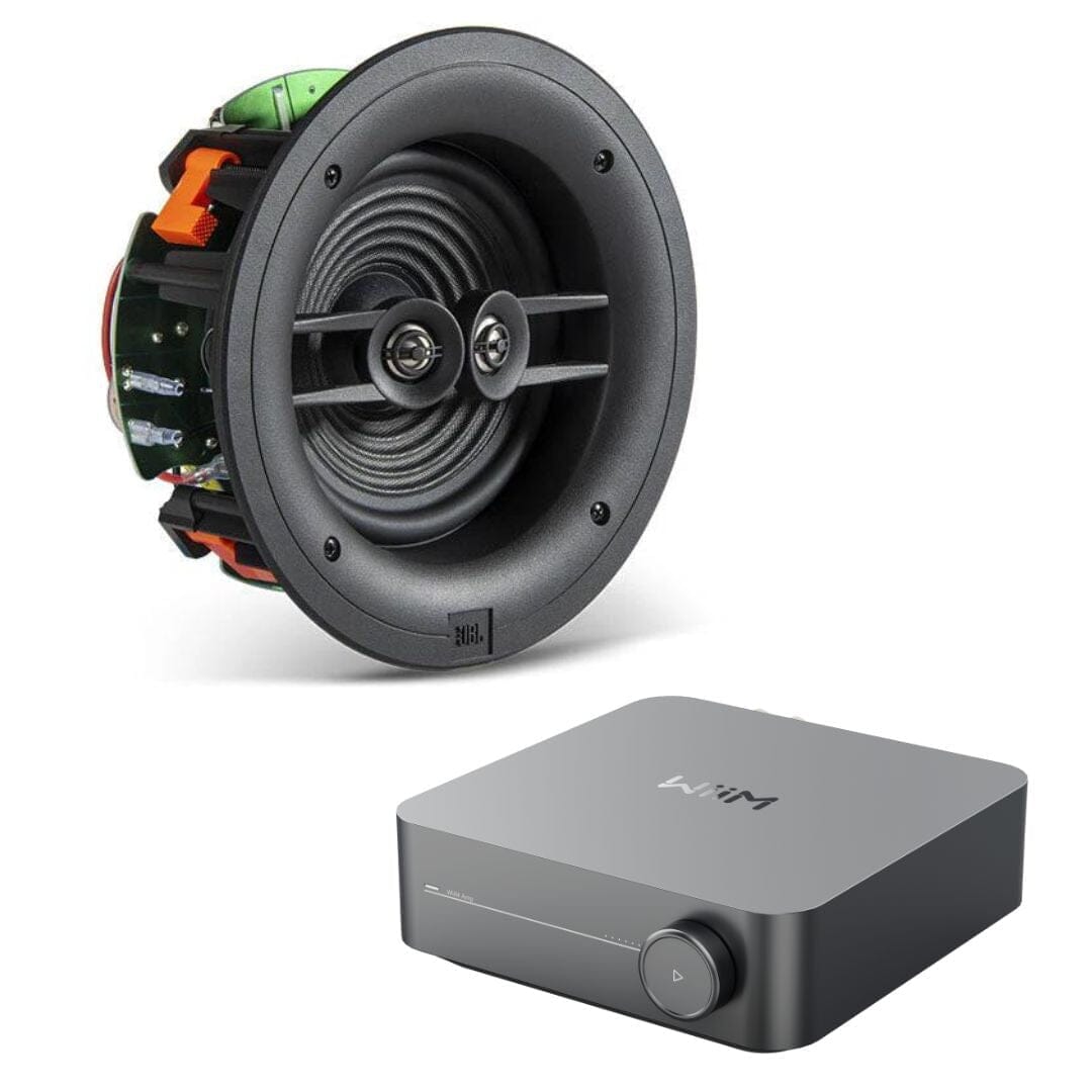 WiiM AMP Wi-Fi & Bluetooth Amplifier + JBL Stage 260CDT 6.5" Stereo Ceiling Speaker In Ceiling Speaker Systems WiiM / JBL