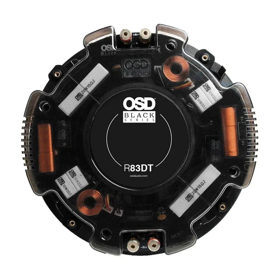 WiiM AMP Wi-Fi & Bluetooth Amplifier + OSD Audio Black Series R83DT 8" Single Stereo Ceiling Speaker In Ceiling Speaker Systems WiiM / OSD Audio